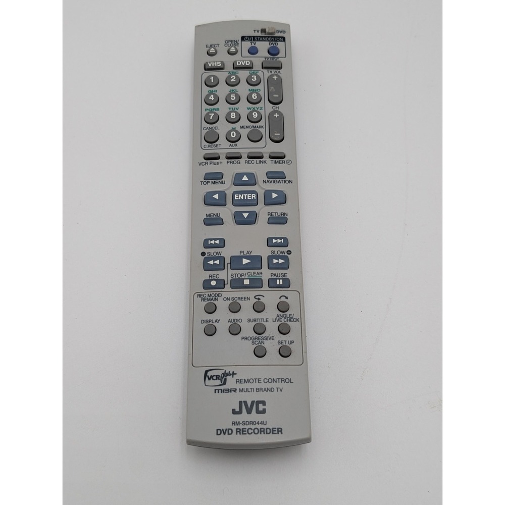 JVC RM-SDR027U DVD Recorder Remote Control Also Works With DRM100SU OEM